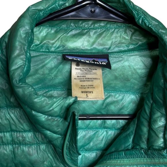 Patagonia Ultralight Goose Down Puffer Womens Large - Picture 3 of 5